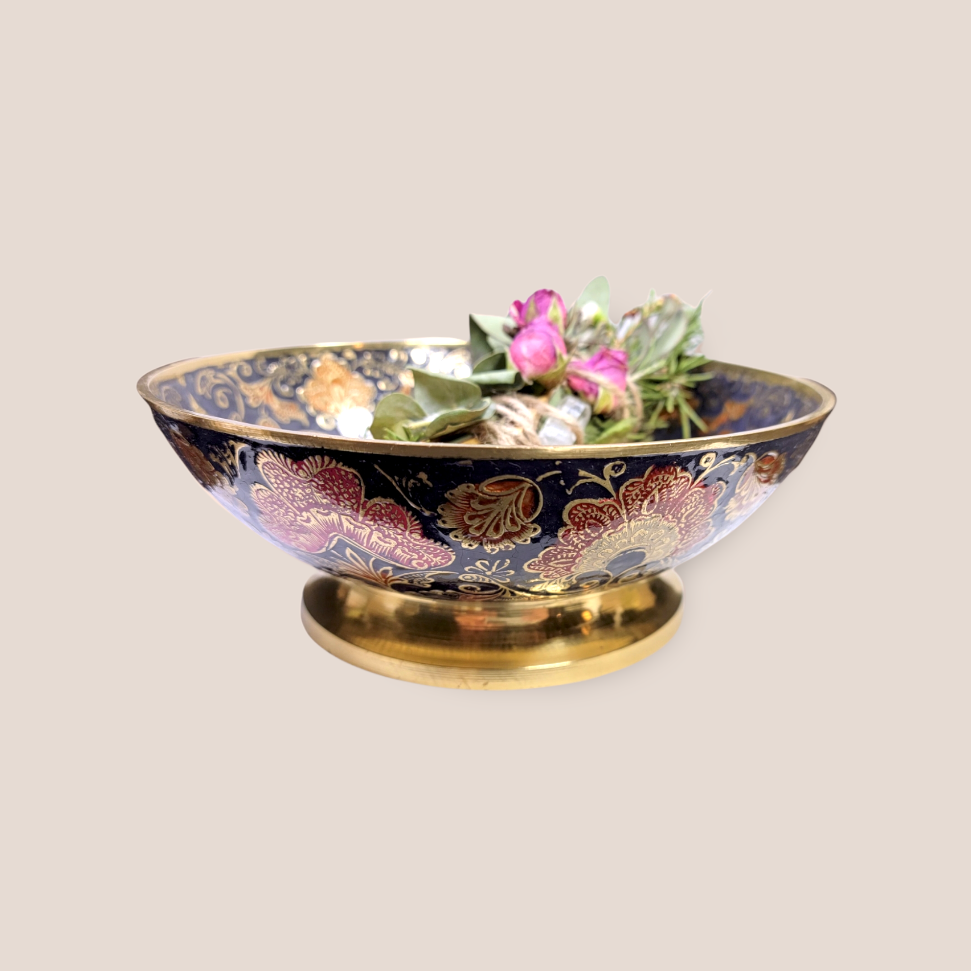 Vintage Indian Enamel Bowl